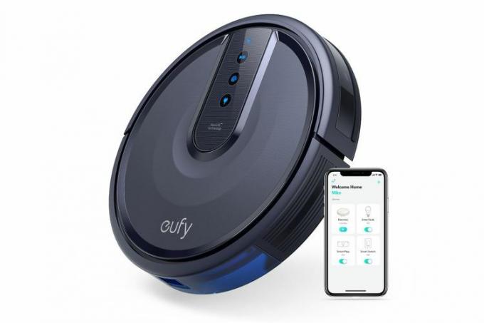 Anker eufy 25C Robot odkurzający z połączeniem Wi-Fi, doskonały do ​​zbierania sierści zwierząt domowych, cichy, smukły