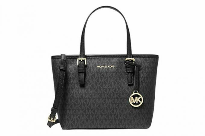 Walmart Michael Kors 35T9Gtvt0B Jet Set Travel Bardzo małe logo Torba na ramię z górnym zamkiem w kolorze Pwd Blsh Mlt