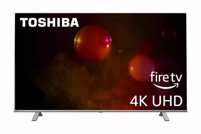 75-calowy telewizor LED Smart Fire 4K UHD firmy Amazon Toshiba klasy C350 