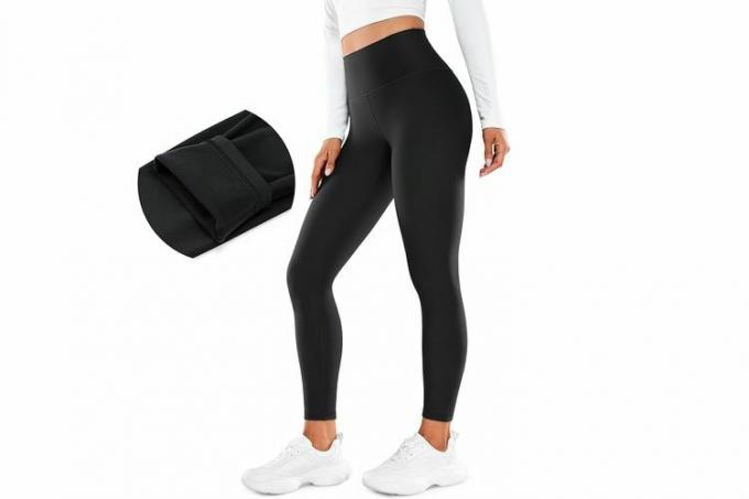 Amazon CRZ JOGA Damskie miękkie legginsy z podszewką polarową 26,5