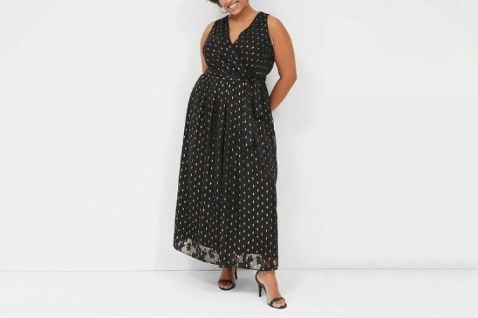 Sukienka maxi z paskiem i paskiem w kolorze Black Friday Lane Bryant