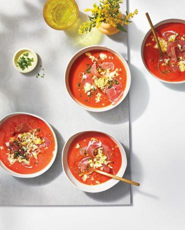 Salmorejo Z Prosciutto I Jajkiem Na Twardo