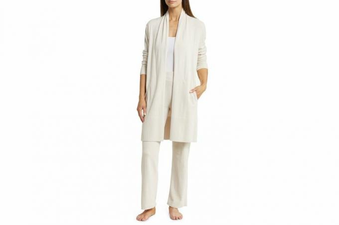 Kardigan Nordstrom Barefoot Dreams CozyChic Ultra Lite z otwartym przodem