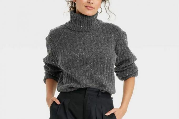 Damski sweter Target Universal Thread z golfem imitującym kaszmir